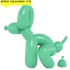 BAO GUANG TA Art Pooping Dog Art Sculpture Resin Craft Abstract Balloon Animal Figurine Statue Home Decor Valentine's Gift R12186