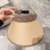 Güneş Koruma Şapkası Tasarımcısı Güneş Şapk Erkek Kadın Üst Hava Kapı G Mektup Vizör Başkanı Unisex Sunhat Moda Sunbonnet Marka Sombrero Geniş Kötü Şapkalar