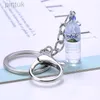 Keychains Lanyards 1pc Fashion Handmade Alloy Lobster Clasp Beverage Cola Dricks Bottle Acrylic Charms Keychains Key Ring for Bag Car Pendants LDD240312