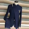 Męskie garnitury włoski styl dla mężczyzn z stojakiem kołnierz 2 szt. Ślub ślubny Tuxedo Business Kurtka