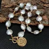 YYINY FRESPRIWATERWHOLE COIN PEARL NECKLACE CHARMペンダント女性ファッションジュエリー240311