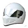 Casques de moto Marque Fibre de carbone Fl Face Casque Carting Locomotive Personnalité Motocross Voiture Course sur route Capacete Drop Livraison Dhjoy