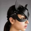 Sex Furniture Sexy Leather Masks for Women Cosplay Masks Masquerade Party Props for Half Face Sex Toys Accessories SM Adult Game Toys SuppliesL2403