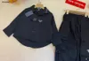 Tute da bambino di lusso set da due pezzi per bambini Taglia 110-160 abiti firmati per bambini Camicia decorativa con fibbia di sicurezza e pantaloni cargo 24Mar