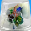 Decorazione per pesci rana in silicone per acquario Pesce artificiale verde brillante Decorazione Acuario Micro ornamento piuttosto carino per Tank238W