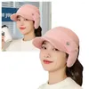 Cappelli Cappello di lana ispessita lavorata a maglia 2024 Autunno/Inverno Hollow Fashion Freeze Ear Style Sport Protezione antivento Anti versatile per G6W9