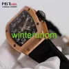 RM Mechanical Watches Richardmills RM010 Watches Automatic Mechanical Men's Watch RM Chronograph Rose Gold Material Date Display 48*39.3mmHBJA9U