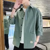 2023 Chemises Hommes Beau Mode Streetwear Design Japonais Harajuku Coréen Été Allmatch Adolescents Collège Unisexe Vêtements Ins 240312