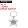 Dog Tag ID Card Cat Pet ID Tag Anti-lost Collar Charm Name Pendant Pentagram Necklace Puppy Accessory215T