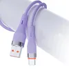 120W flytande silikon USB C till C -kabel Snabb laddning av USB -typ C PD -datakabel 5A Mobiltelefon Charger Cable Cord för Samsung Xiaomi LG Android