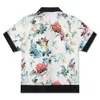 Chemises hawaïennes imprimées de fleurs pour hommes, taille élastique, short de Style droit, ensemble masculin ZCT9