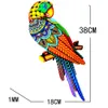 Metalowa ptakowa sztuka ścienna rzeźba na zewnątrz wisząca ozdoba duża wisiorek hummingbird do ogrodu wiszącego ściany dekoracja 240229