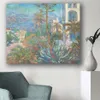 Vintage Monet Oil Painting Apped Art Poster Sea Field Paescape Stampa tela Chic Dranaggio Murale Ornamento Decorazioni per la casa283K283K