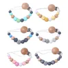 Baby Handmade Pacifier Chain Clip Dummy Nipples Holder Clips Babies Silicone Teething Chain Toy Gifts For Cute Baby Holders Chain Accessories