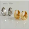 Stud Hoop Huggie Letter Design Ohrringe Kreis Einfacher neuer Mode Stud Womens Hoop Ohrring für Frau Hochqualität 2 Farbgeschenk