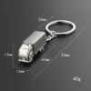 Creative Truck Keychain Cartoon 3D Big Truck Keyrings Nyckelhållare kan anpassa logotypsmycken