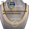 Jewelry designer Tight Design Custom Hip Hop Mens 12mm-20mm 925 Sterling Silver VVS Moissanite Diamond Heavy Iced Out Cuban Link Chain NecklaceHipHop