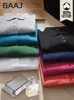 Polo da uomo 8,8 once GAAJ Polo di marca Camicia a maniche corte in cotone pesante Abbigliamento da lavoro casual Polo solido Camicie ldd240312