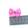 Dog Apparel 100pcs Handmade Pet Hair Bows Rhinestone Variety Lace Ribbon Bow Dogs Grooming Accessories Supplies197z