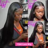 Straight Lace Front Wigs Human Hair Straight Hd Lace Frontal Wig 13x6 Hd Lace Frontal Wig Without Glueless Wigs Human Hair