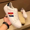 Luxury Designer Little Bee White Shoes Mens Board High Edition Leather Casual Cool Trainers 8RO4