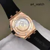 Quartz Athleisure AP Watch Epic Royal Oak Offshore Series 26470or Rose Gold X Panda Plate Crocodile Belt Mens Chenseping Fashion Leisure Sports Watches