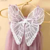 Girl's Dresses Ma Baby 6M-4Y Toddler Newborn Infant Baby Girls Dress Butterfly Wing Lace A-line Dresses For Girls Birthday Wedding Party Summer L240311