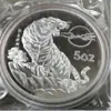 Detalhes sobre Detalhes sobre Shanghai Mint Chinese 5 onças Ag 999 prata DCAM Proof Art Medal234c