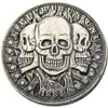 HB09 Hobo Morgan Dollar schedel zombie skelet Kopie Munten Messing Craft Ornamenten woondecoratie accessoires213m