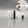 Plastikowe perfum spray pusta butelka 2 ml/2G napędzana próbka pojemnik kosmetyczny mini mały okrągły atomizer do skórki płyny miękka próbka vikm