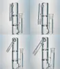 Double Turbine Ash Catcher Disc Perc Glass Ashcatchers Clear Ashcatcher 45 90 Degree 14mm 18mm Ash Catchers Smoking Accessories AS7431741