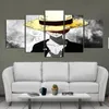 Modern Style Canvas Painting Wall Poster Anime One Piece Character Monkey Luffy with a Golden Hat for Home Rooms Decoration250S