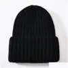 Bonnet / Skull Caps Bonnet / Skl Caps Hiver Soie Satin Doublé Bonnet Chapeaux Femmes Hommes Uni Épais Chunky Cap Rayé Chaud Doux De Haute Qualité Ca Otwmj