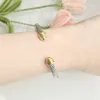 AA Designer Bangle Sweet Hambra Armband Jade Dy Man Gold Dome Twisted Cord Armband Small Handpiece 64sq