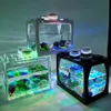 Aquariums Aquarium de bureau Aquarium avec batterie légère Type petites fournitures 344T