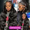 13x4 Body Wave Kanten Voorkant Pruik van echt haar 13x6 Hd Kanten Frontale Pruik Voorgeplukt 36 inch Transparant 5x5 Lijmloze Braziliaanse haarpruik