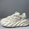 Vrijetijdsschoenen Europa/Amerikaans 3D-reliëf Ambachtelijk ontwerp 6 cm Verhoogde board-sneakers Voor koppels Platform Vaders Voor heren