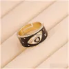 Anneaux Devils Eye Femme Personnalité Couleur Zircone Amour Femmes Bague Bohème Artisanat R50 Drop Livraison Bijoux Dhqlm