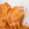 Одеяла из муслина для пеленания, мягкие, 110x110 см, большие детские, Прямая поставка