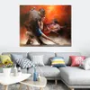 Pinturas modernas de dançarino espanhol tango argentino com música artesanal arte em tela para sala de estar decoração de parede gift301q