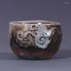 Teawareは、Chunxuan Tangの手作りfire Hand-Pinching Cup Wood Fire Glazed Small Kiln Master Cup281-300Noをセットします。