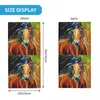 Bandanas Abstract Horse Watercolor Art Bandana Neck Gaiter Windproof Face Cover Cover Men Women Animal Tube Balaclava