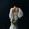 Manches de protection blanc manches détachables couverture de bras de mariage décorer respectueux de la peau manches longues couverture de bras photographie décor pour femme L240312