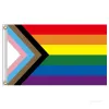 Lesbian Pride Rainbow Polyester LGBT Flag Hand Waving Festival Gay Banner Party Supplies