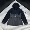 Giacche da donna firmate Autunno e Inverno Nuovo Pra Nanyou Gaoding Pendolare Stile Semplice Moda Stampata Lettera Contrasto Cappotto sciolto Carica EFM4