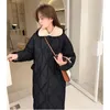 Women's Trench Coats Winter Thickened Down Cotton Coat 2024 Korean Quited Lamb Wool Collar Parka Female Long