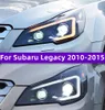 For Subaru Legacy 2010-20 15 Outback LED DRL Front Dynamic Turn Signal Lights Headlamps Auto Assembly