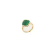 Högpolerade smycken Clover Rings Green Classic Small doft Ring Windring Women Girls Valentines Ring Mothers Day Travel Presents ZH131 E4