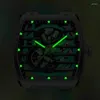 Relojes de pulsera 2024 AILANG Marca Reloj Auténtico Explosivo Tonneau Hollow-Out Impermeable Luminoso Automático Tourbillon Mecánico