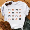 Kadın T-Shirt Yaz 2024 Sevimli Cavalier King Charles Baskılı Tshirt Kadın Arkadaşları Hediye Tişört Femme Beyaz T Shirt Özel Tshirts Toptan L24312